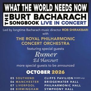 The Burt Bacharach Songbook Adds 8 New Dates to UK Run