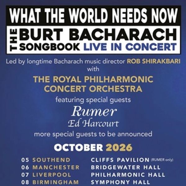 The Burt Bacharach Songbook Adds 8 New Dates to UK Run Photo