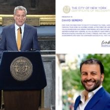 Bill De Blasio Awards David Serero With The Certificate Of Recognition From The City…