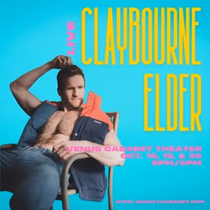 Claybourne Elder to Perform at The Big Gay Cabaret Series in October