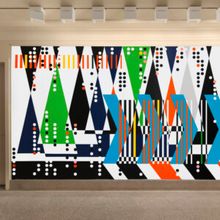 Sarah Morris Site-Specific Wall Painting Unveiled By City Center