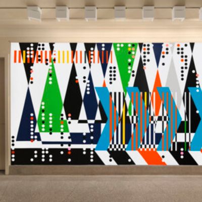 Sarah Morris Site-Specific Wall Painting Unveiled By City Center