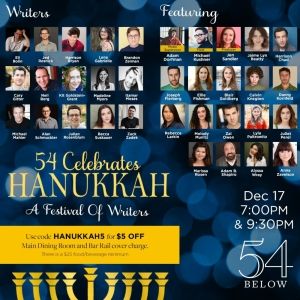 Danny Kornfeld, Anna Zavelson & More Will Celebrate Hanukkah at 54 Below