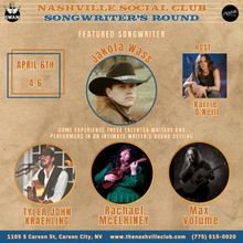 Nashville Social Club's Swan Music Hall Hosts Songwriter's Round Featuring Jakota Was
