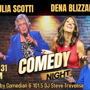 Comedy Night At Drew Concert Hall to Feature Julia Scotti, Dena Blizzard & Steve…