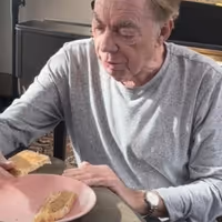 Video: Andrew Lloyd Webber Tries Peanut Butter for the First Time at Age 75 Video