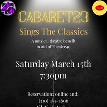 CABARET23 SINGS THE CLASSICS Comes To Theatre 40 In March