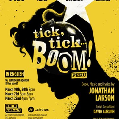 TICK, TICK... BOOM! Will Be Presented in Lima in New International Production
