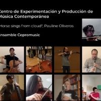 El Ensamble Cepromusic Estrena Horse Sings From Cloud De Pauline Oliveros Vía Online