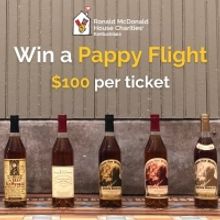 RONALD MCDONALD HOUSE CHARITIES of Kentuckiana Raffling Flight of 5 Pappy Van Winkle 