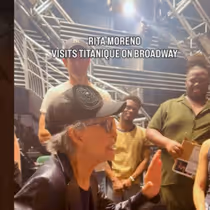 Video: Watch Rita Moreno Visit TITANIQUE on Broadway