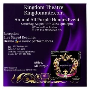 Kingdom Theatre to Present Annual All Purple Honors Event