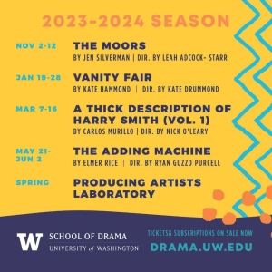 Five Productions Set for The University Of Washington School Of Drama 2023-24 Public…