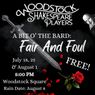 A BIT O' THE BARD: FAIR AND FOUL to be Presented by Woodstock Shakespeare Players