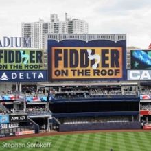 Photo Coverage: The Cast of FIDDLER ON THE ROOF IN YIDDISH Sings the National Anthem 