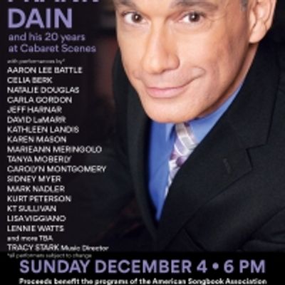 THE AMERICAN SONGBOOK ASSOCIATION AND CABARET SCENES CELEBRATES FRANK DAIN Will Play Chelsea Table + Stage