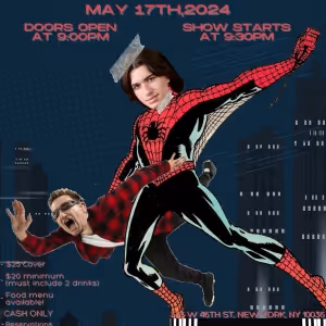 SPIDER MAN: TURN OFF THE UNAUTHORIZED PARODY is Coming to Don't Tell Mama