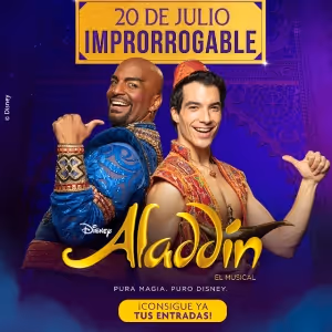ALADDÍN anuncia su última función en el Teatro Coliseum Madrid