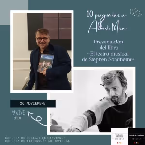 Alberto Mira presenta EL TEATRO MUSICAL DE STEPHEN SONDHEIM en una charla online