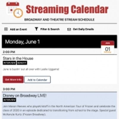 BroadwayWorld Launches Most Comprehensive Streaming Calendar!
