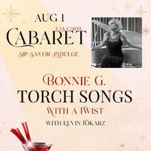 Previews: BONNIE G: TORCH SONG WITH A TWIST at Palm Springs Cultural Center