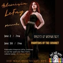 Artemisia LeFay To Return To Don't Tell Mama In June