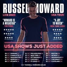 Russell Howard to Bring USA Tour To Boch Center Shubert Theatre in October