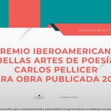 Abre La Convocatoria Para El Premio Iberoamericano Bellas Artes De Poesía Carlos Pel