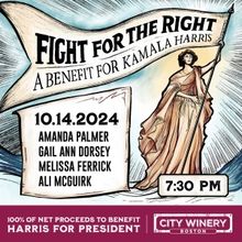 City Winery Boston to Host FIGHT FOR THE RIGHT: A BENEFIT FOR KAMALA HARRIS