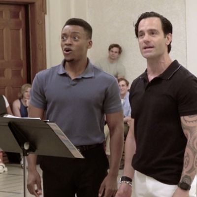 Video: TITANIC Sails On Into Rehearsals at Encores!
