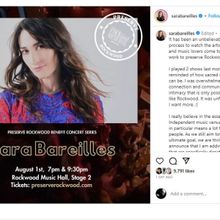 Sarah Bareilles Will Play Benefit Concerts In Order To PRESERVE ROCKWOOD MUSIC HALL