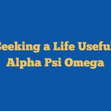 Student Blog: Seeking a Life Useful: Alpha Psi Omega