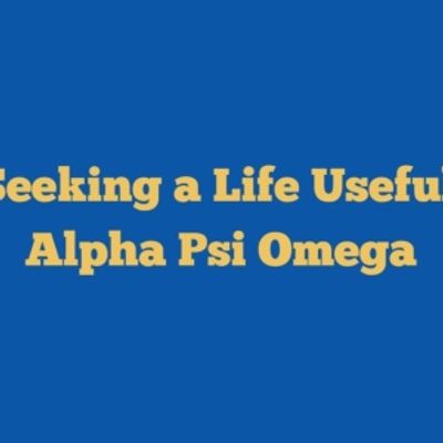 Student Blog: Seeking a Life Useful: Alpha Psi Omega