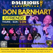 Don Barnhart Returns To Delirious Comedy Club For Las Vegas Residency