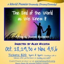 Vermont Actors' Repertory Theatre to Present THE END OF THE WORLD AS WE KNEW IT Begin