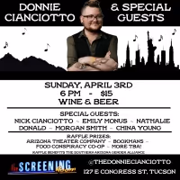 Donnie Cianciotto Announces Concert at The Screening Room