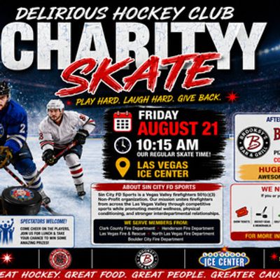 Delirious Comedy Club to Present 2nd Annual Delirious Hockey Club Charity Skate