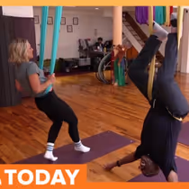 Al Roker And Dylan Dreyer Take On Aerial Yoga In Latest BUDDY UP