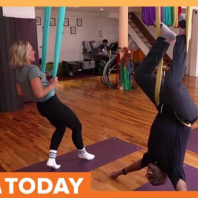 Al Roker And Dylan Dreyer Take On Aerial Yoga In Latest BUDDY UP