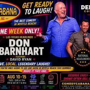 DON BARNHART & FRIENDS is Coming to Comedy Cabana for a One-Week Engagement
