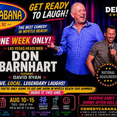 DON BARNHART &amp; FRIENDS is Coming to Comedy Cabana for a One-Week Engagement