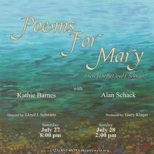 POEMS FOR MARY Performs In July At Theatre West