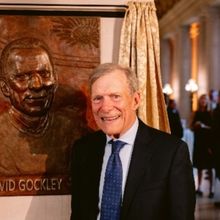 San Francisco Opera Unveils David Gockley Bas-relief On View In The War Memorial Oper