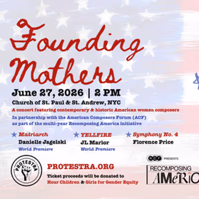 FOUNDING MOTHERS Concert to Benefit NYC Women &amp; Girls Charities