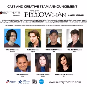 Cast and Creative Team Set for THE PILLOWMAN at Outcry Theatre