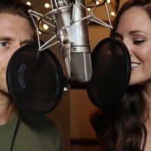 VIDEO: Laura Osnes and Aaron Tveit Sing 'Winter Wonderland' For Upcoming Hallmark Mov