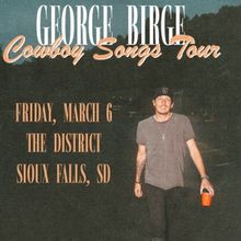 George Birge To Perform At The District As Part Of COWBOY SONGS TOUR