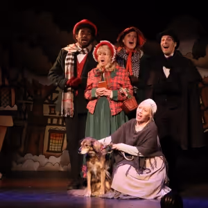 Cast Set for A CHRISTMAS CAROL THE MUSICAL Off-Broadway at the Players Theatre