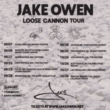 Jake Owen Announces 'Loose Cannon' Tour