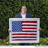 American Artist Mateo Blanco Creates A Portrayal Of The American Flag Made From His…